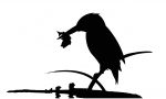 Large Steel Kingfisher Weathervane or Sign Profile - Laser cut